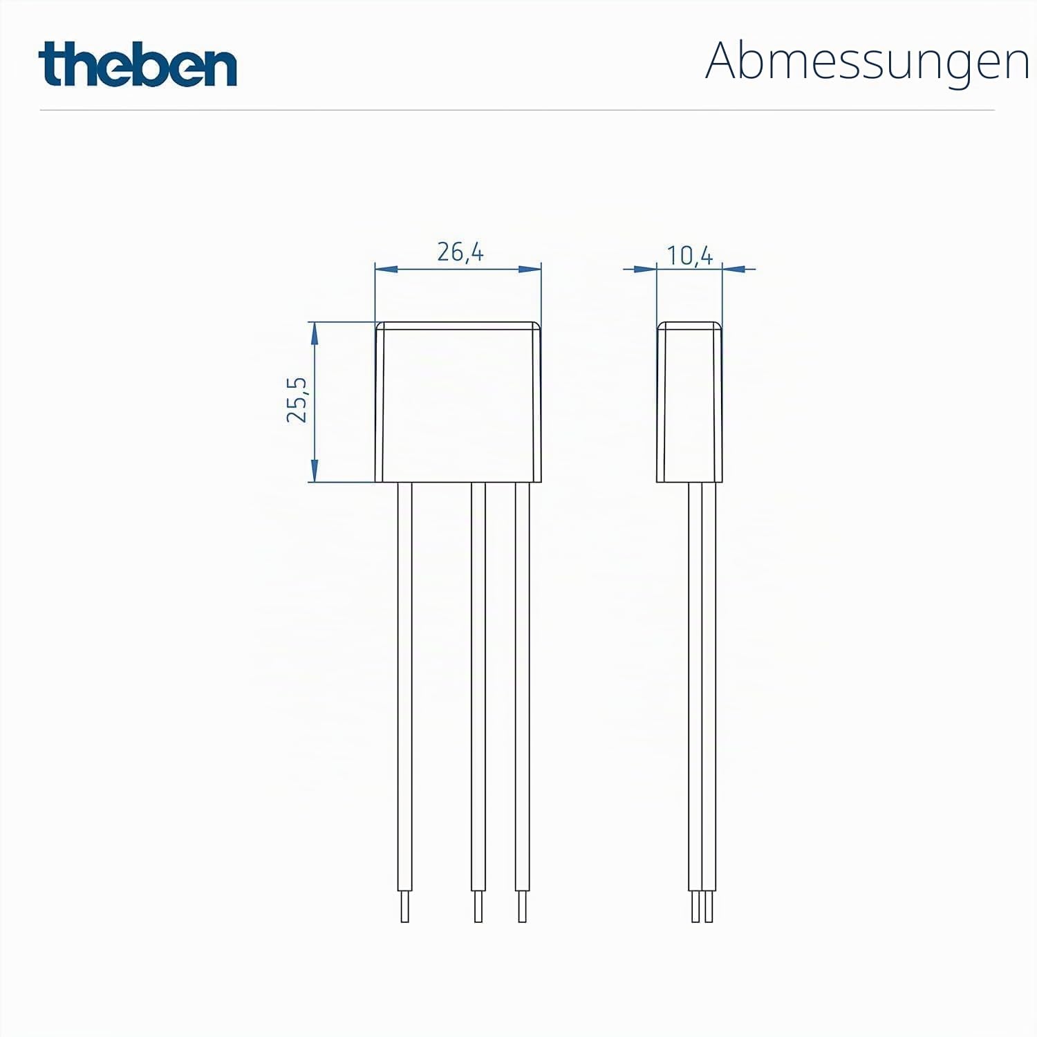 Theben Multipack 5400130 DIMAX 540 plus B, 6 Stück Mini Unterputz-Dimmer