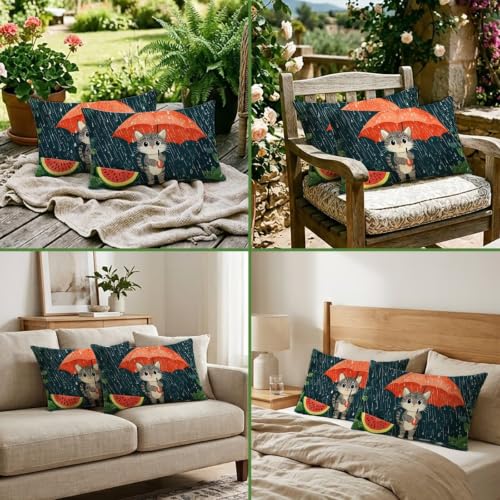 Housse de coussin chat 40x80 lavable pour canapé et salon - 7