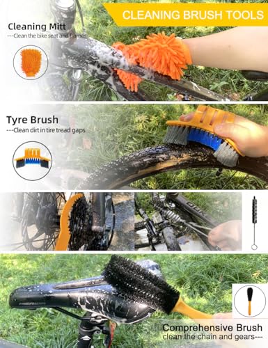 Ultrafashs 13-Piece Bike Cleaning Kit