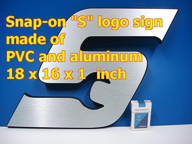希少　スナップオンSnap-on 壁掛け ロゴ S スナップオン SNAP-ON Tools“S-Mark”ロゴ看板/大きくて重厚/壁掛け