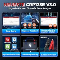 LAUNCH CRP123E V3.0 OBD2 Diagnosegerät Auto Profi kfz Tester-4 Systeme:Motor,ABS, SRS,Getriebe, diagnosegerät mit 7 Reset:EPB,DPF,Öl,SAS,BMS,ABS-Blutung,Throttle,CAN FD & DoIP,Lebenslange Update – Ansicht 6