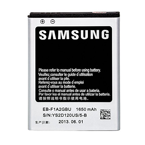 Original Battery Samsung Model EB-F1A2GBU with 1650 mAh Capacity - Fast Charge 2.0 For Samsung Galaxy S2 / I9100 - Bulk Without Box
