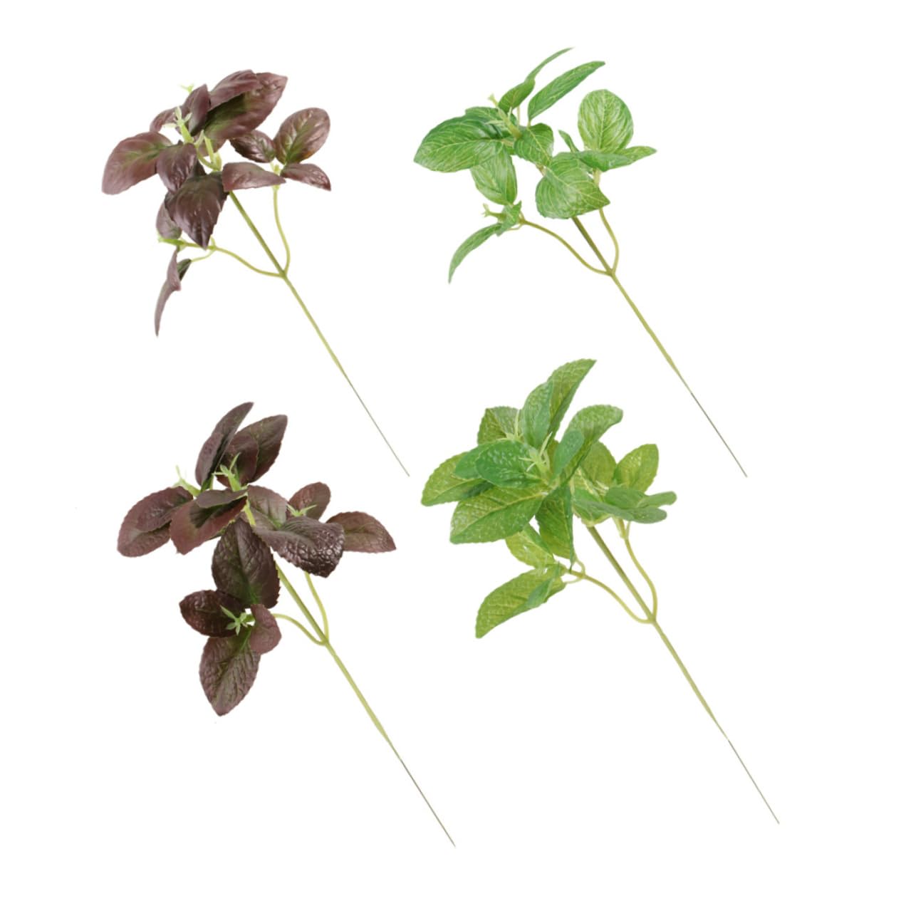 ULDIGI 4pcs Imitation Plants Simulated Plants Simulated Green Plant Faux Greenery Flower Arrangement Material Fake Leaves Fake Greens Faux Green Plants Fake Green Plants Faux Greens