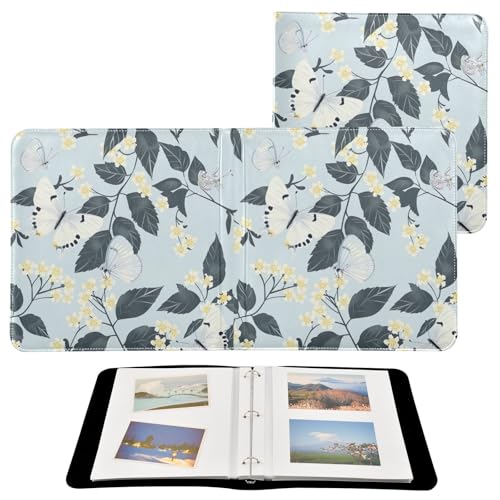 Álbum de Fotos Adhesivo DIY Scrapbook FLildon con Mariposas y Flores, 3 Anillas, 40 Páginas, 8x10 para Recuerdos miniatura 2