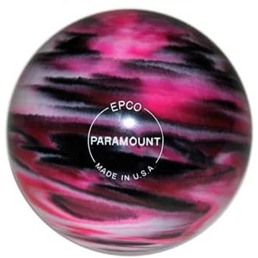 Bowlerstore Products EPCO Candlepin Bowling Ball- Marbleized - Magenta, Black & White (4 1/2 inch- 2lbs. 5oz.) 1 Ball