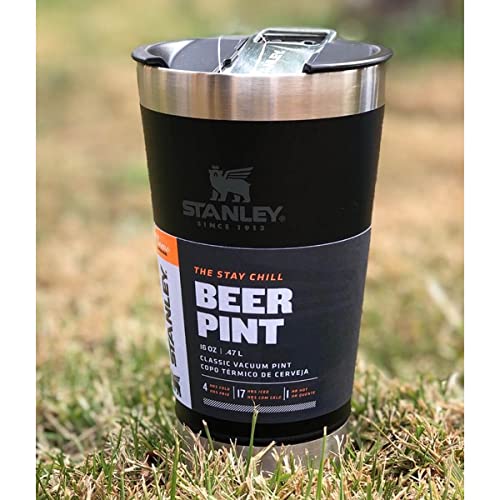 Kit Growler Cerveja 1,9L E Copo Térmico Com Tampa E Abridor 473ml Stanley Preto