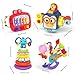 usrela 4 in 1 Baby Toys for 6 12 18 Month, Learning Toys for Babies 6-12 Months, Busy Cube, Stacking Sorter, Piano Xylophone Pull String Travel Toy, Birthday Gifts for Toddlers 1 2 Years Old