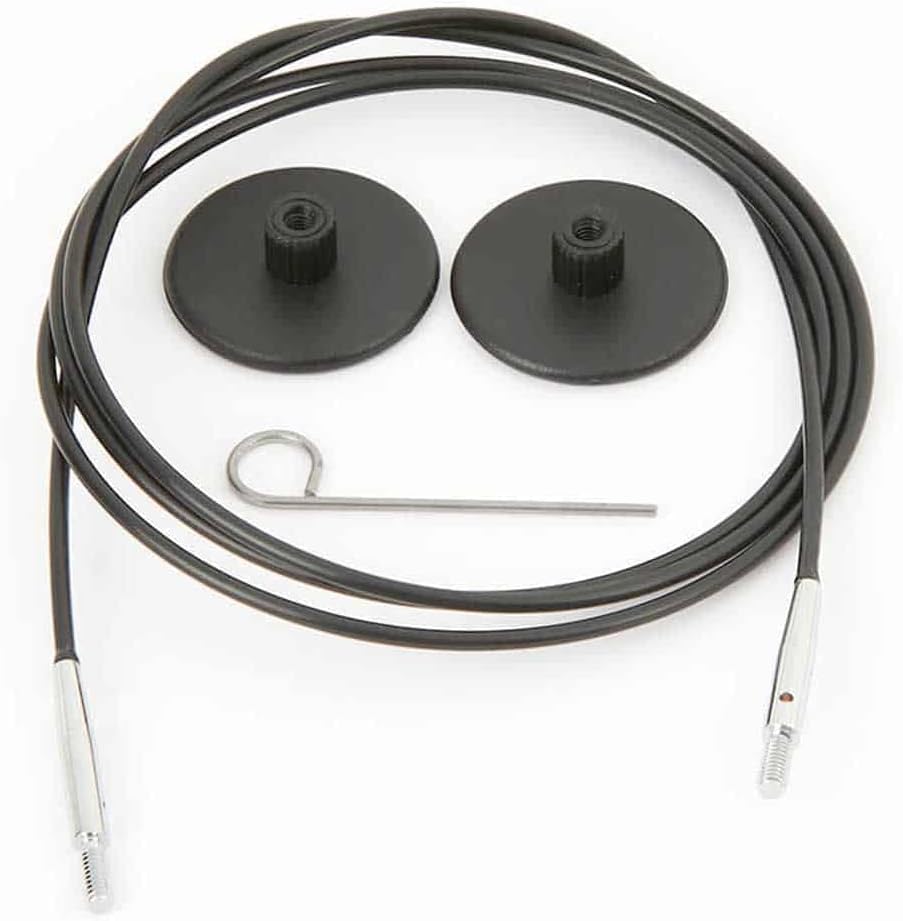 KnitPro Mini cable set 27 and 30 cm black - 1pc
