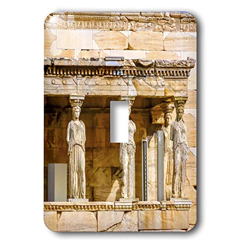3dRose Acropolis, Athens Greece. Greek maidens columns single toggle switch