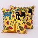 INDIANHANDICRAFT Suzani Housse de coussin brodée 40,6 x 40,6 cm 003