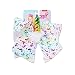 Jojo Siwa Large Rainbow Unicorn & Stars with Horn & Pom pom Hair Dance Fashion Bow