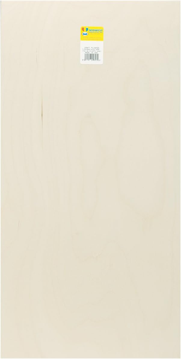 Midwest Products 5316 Birch Plywood, 1/4 x 12 x 24-Inch