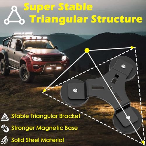 Image of Strong Magnetic Light Bar Mounts, 2Pcs