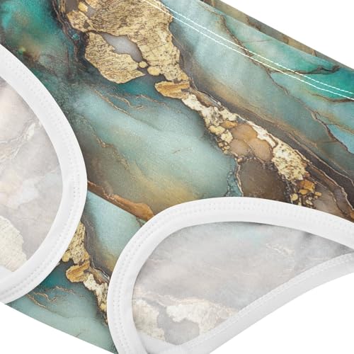 Cotton Panties Breathable Triangle Panties Organic Underpants for Young Girls in Sizes 2T-8Y4