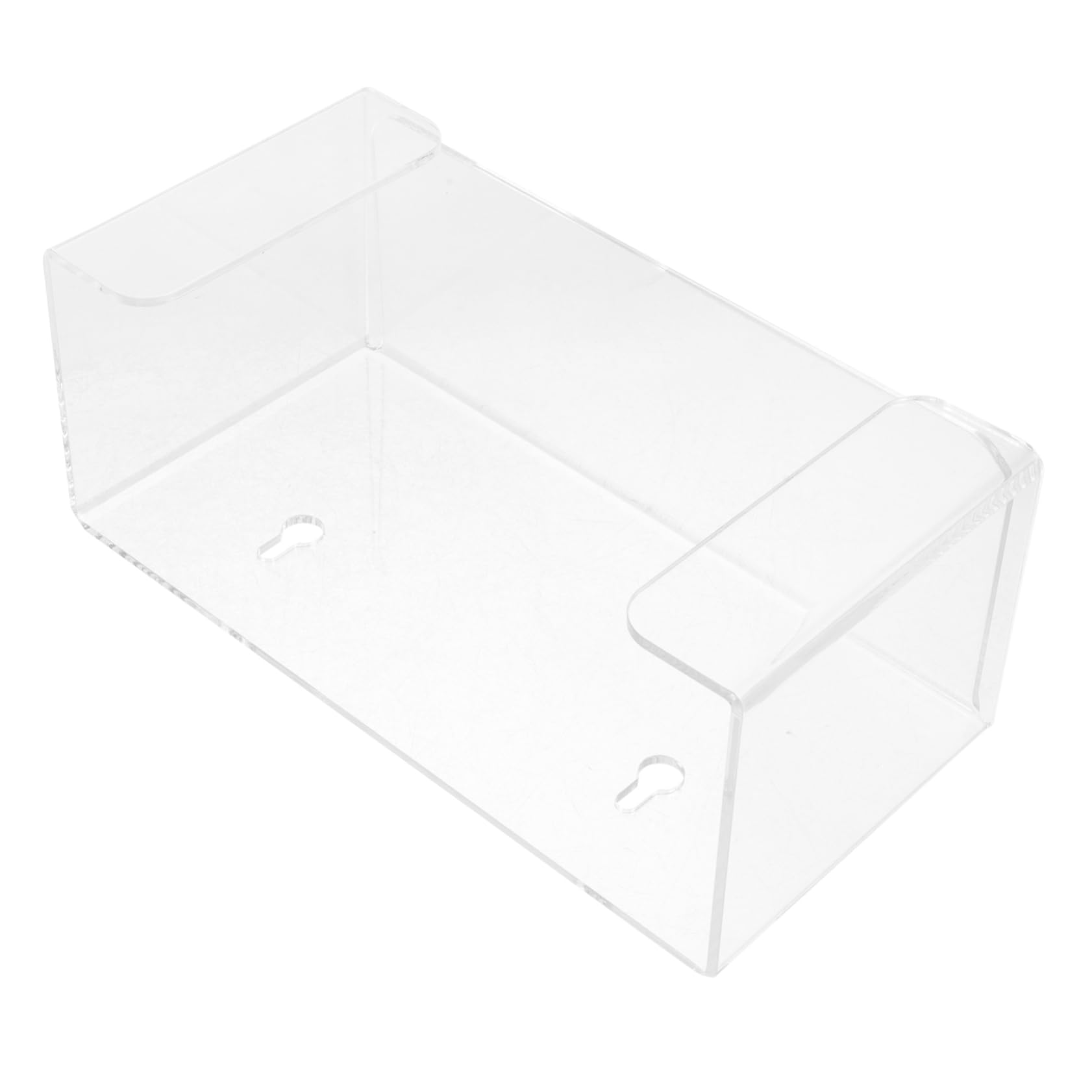 Zerodeko 2 Pièces Distributeur Mural de Masques et Transparent pour Laboratoire Support de Rangement Élégant et Pratique pour