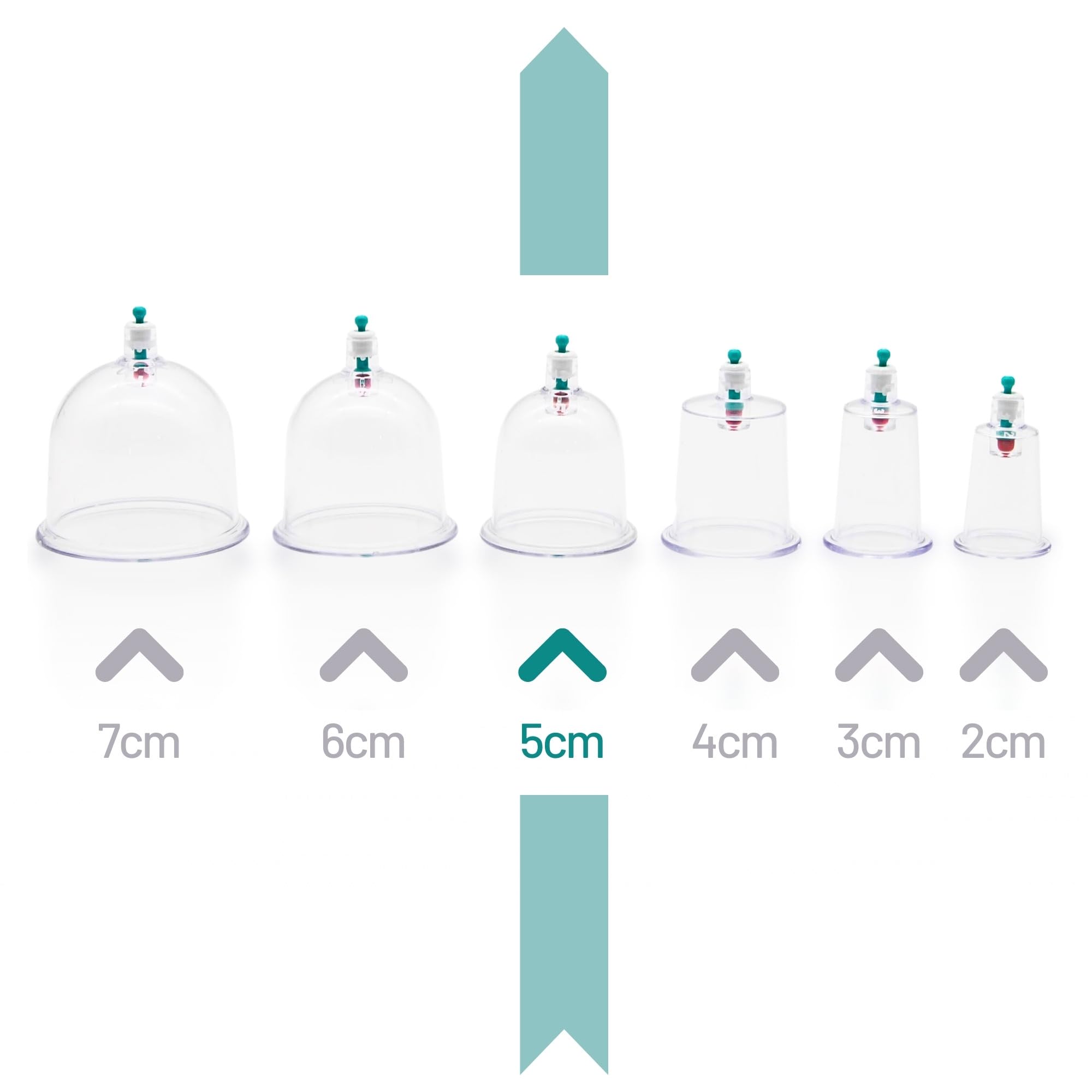 Schröpfgläser 100 Stück – Hijama Cups für Vakuum Massage, Schröpfen & Therapie – Kunststoff Schröpfbecher, Stark & Langlebig (5cm)