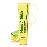 Vista 9 de Happy Tooth Pasta dental de hidroxiapatita, sin flúor, blanqueamiento natural para niños, bebés y adultos, sin SLS, segura para el esmalte
