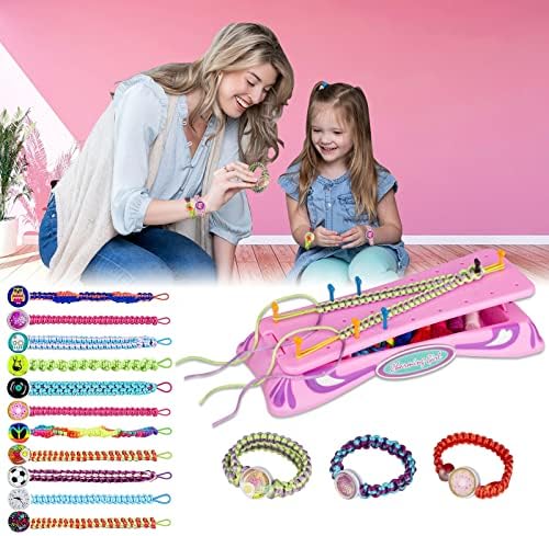 Friendship Bracelet Making Kit, Arts and Crafts for Kids Ages 8-12 Girls, DIY Jewelry String Bracelet Making Set, Bracelet Toy Gifts for 8 9 10 11 12 Years old Girl Birthday Christmas Travel Activity