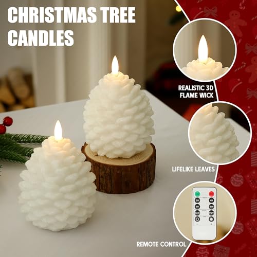 Velas LED de piña decorativas para crear un ambiente acogedor de otoño e invierno 2