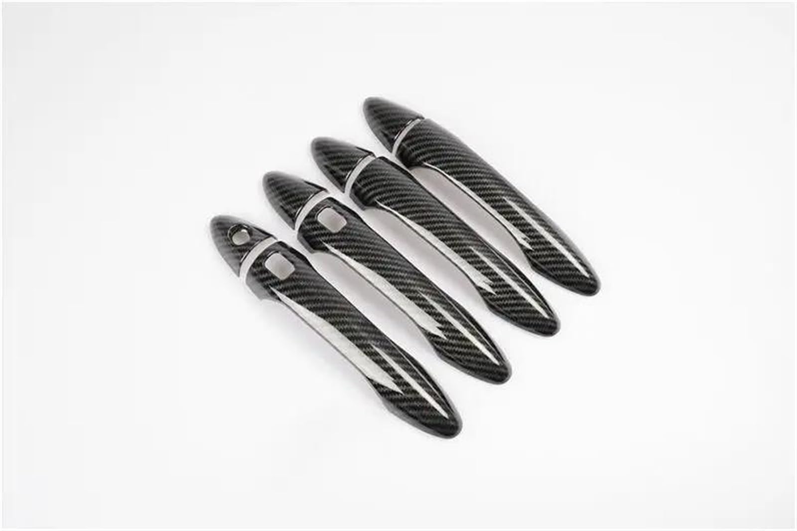 SLIMES Chrome Door Handle Cover Trim Molding Catch Overlay Garnish Cap Cup Protector for Kia for Optima K5 TF MK3 2011-2015 Protection(Carbon 1)