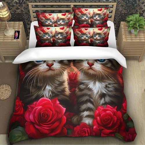 Housse de Couette Hamster Parure de Lit Douce pour des Nuits Tendres