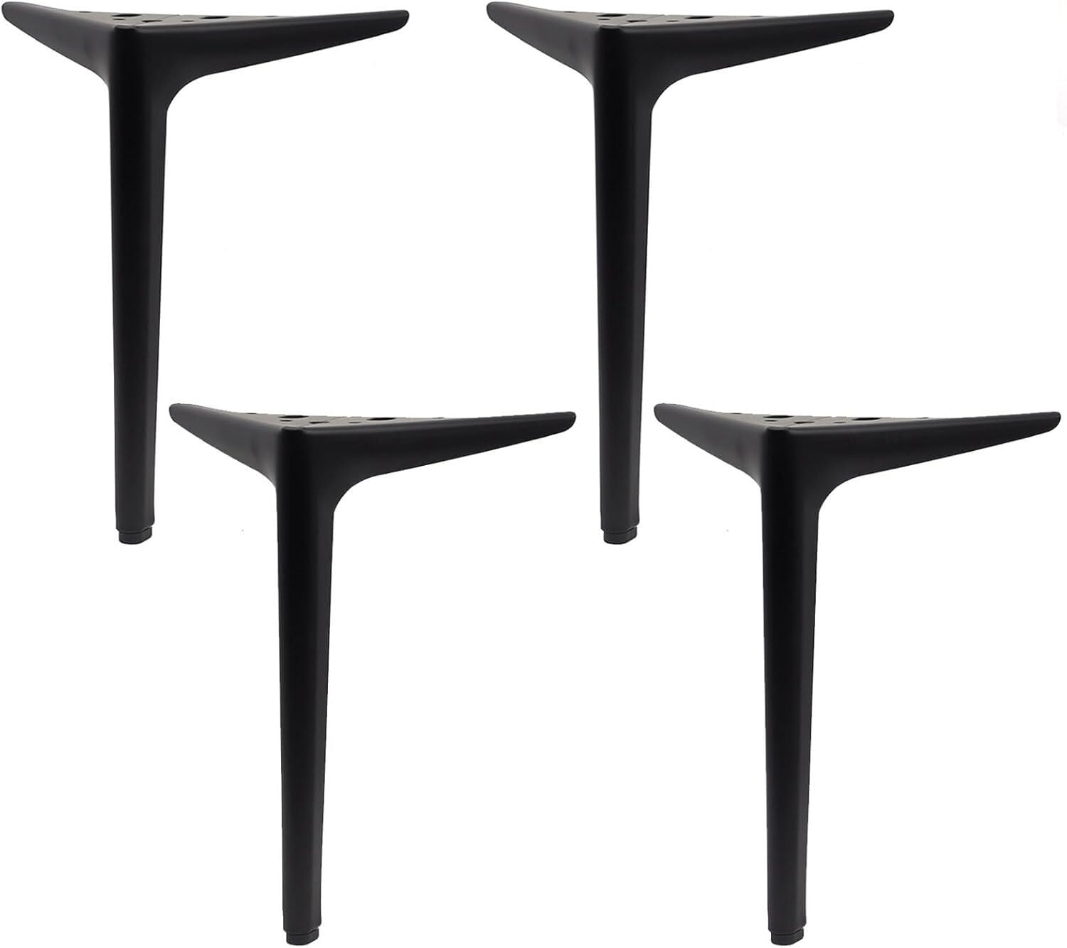 Rhllvj Black-A Adjustable Replacement Furniture Support Feet Metal Modern Triangle Sofa Feet For Cabinet Workbench Coffee Table Dresser(Black-A)