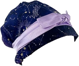 European Style Scrub Cap â€“ Sateen Ribbon - New Constellations - Scrub Hat for Women & Men tie Back | Working Cap with Holder. Scrub Hats for Women, Nurses Hats | Dr. Hats