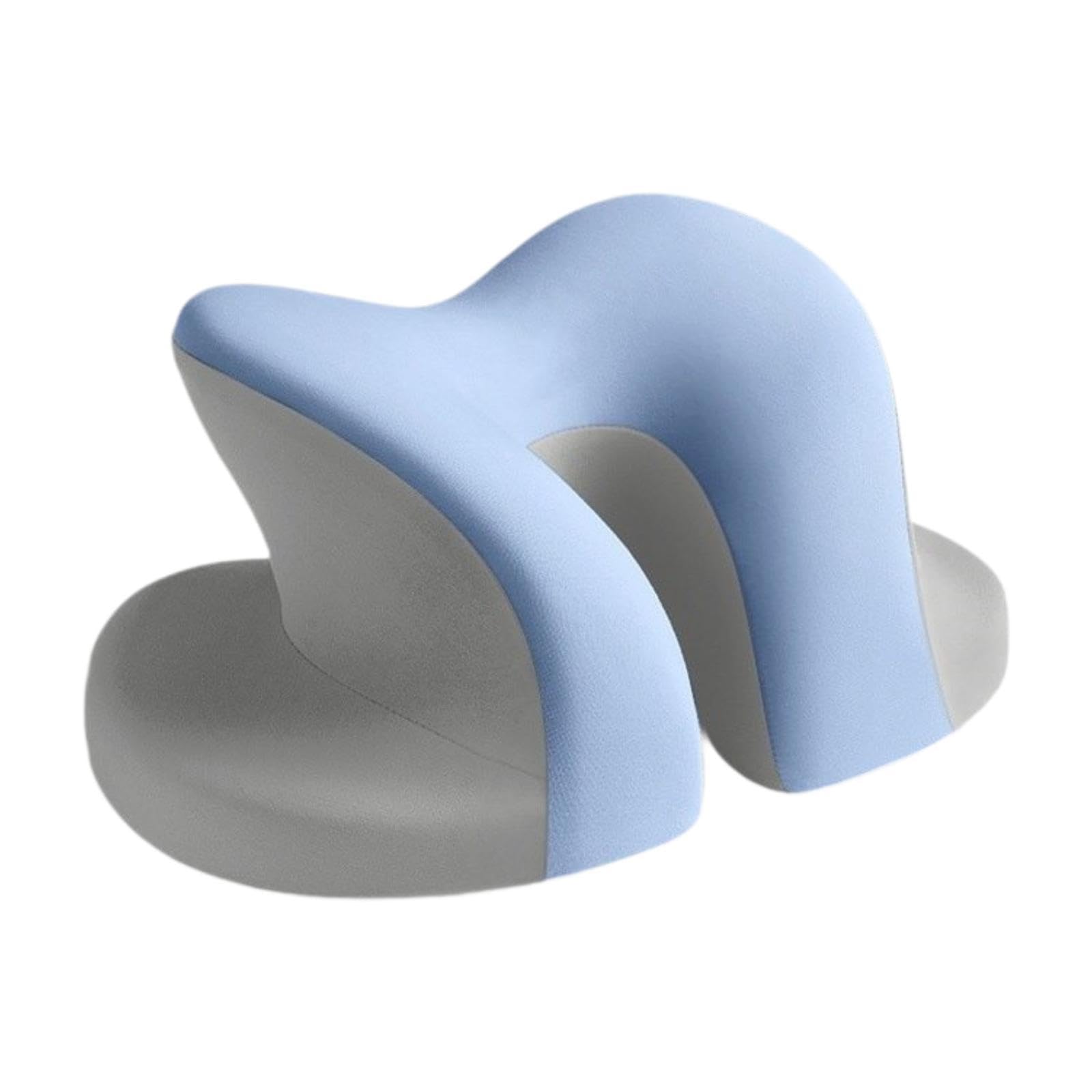 Oreiller de bureau en mousse à mémoire de forme bleu pour le soutien cervical