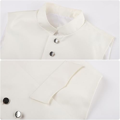 Vista 13 de Weixu Disfraz de George Washington Thomas Jefferson James Madison Alexander Hamilton para adultos Purple Male