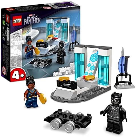LEGO 76212 Marvel Shuri's Lab, Black Panther Construction Learning Toy with Minifigures, Toys for Kids, Girls and Boys Age 4, Avengers Super Heroes Gifts