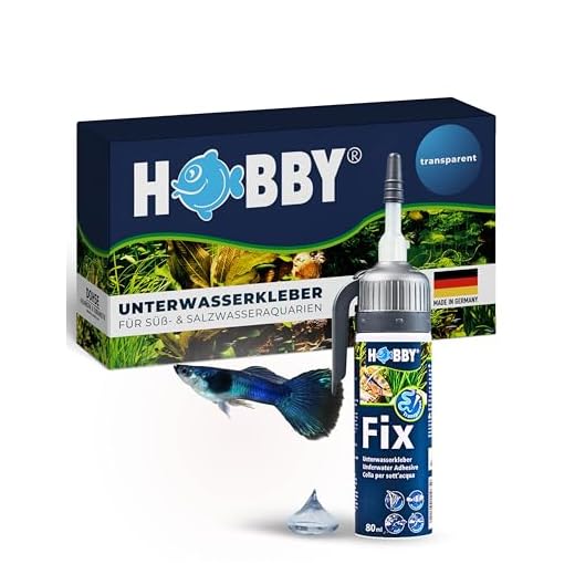 HOBBY Aquaristik Fix Unterwasserkleber I 80 ml Kartusche I universell einsetzbarer Kleber für Aquarien I Hochleistungskleber für Unterwasserreparaturen in Süß- und Meerwasseraquarien I transparent
