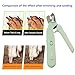 2 In 1 Pet Nail Clipper and Grinder, Professional Electric Rechargeable Nail Fast Trimmer, Painless, Claw Care Grooming, Smoothing, Silent-Shockproof, For Small, Large Dogs & Cats, upgraded (Green)