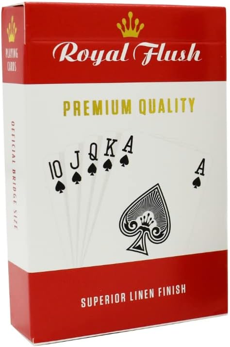 Cartamundi 106889124 Royal Flush Standard Linen Finish Playing Cards