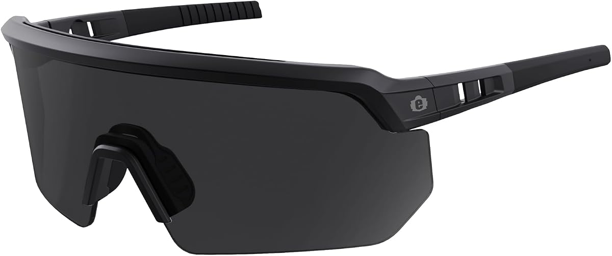 Ergodyne Skullerz AEGIR Gafas de sol de seguridad, lentes que mejoran el color de alto contraste, ANSI z87.1