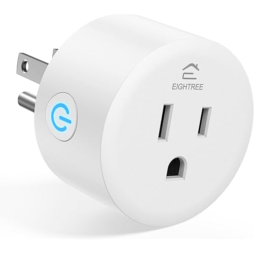 Smart Plugs That Work with Alexa, Smart Life Wi-Fi Outlet Compatible with Alexa, Google Home & Smartthings, Smart Socket with Remote Control & Timer Function, 2.4Ghz WiFi Only (Mini Plug 1 Pack)