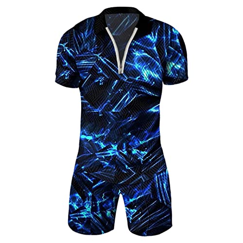 Short de costume pour homme coupe 3D et séchage rapide à motif tropical