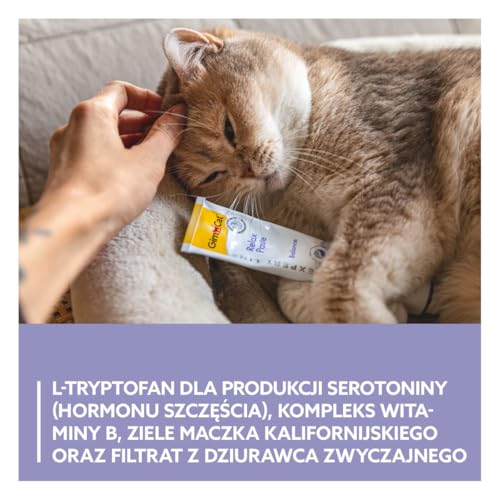 Image of DynamicSales (India) GimCat Relax Paste for Cats | Calming Support Formula for All Life Stages | Helps Promote Relaxed Behaviour and Emotional Balance | 50 g