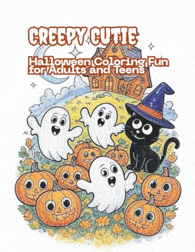 Creepy Cutie: Halloween Coloring Fun for Adults and Teens