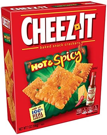Cheez-It Baked Snack Cheese Crackers, Hot & Spicy, 7 oz Box