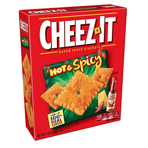Cheez-It Baked Snack Cheese Crackers, Hot & Spicy, 7 oz