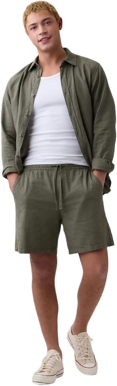 Gap Men's 7" Essential Linen Short