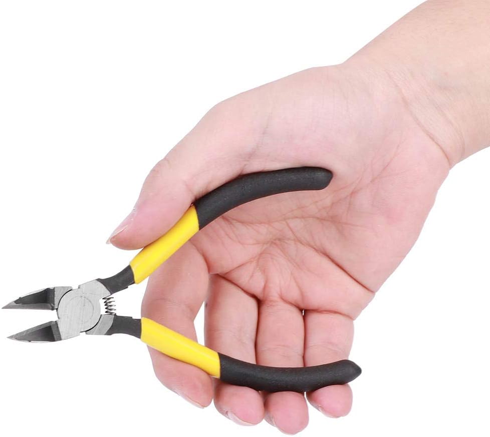 5Inch High Carbon Steel Diagonal Pliers, Non‑Slip Cutting Plier for Plastic