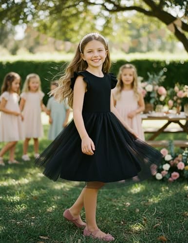 Image of PATPAT Girls Tulle Tutu Party Birthday Princess Formal Fancy Princess Dress