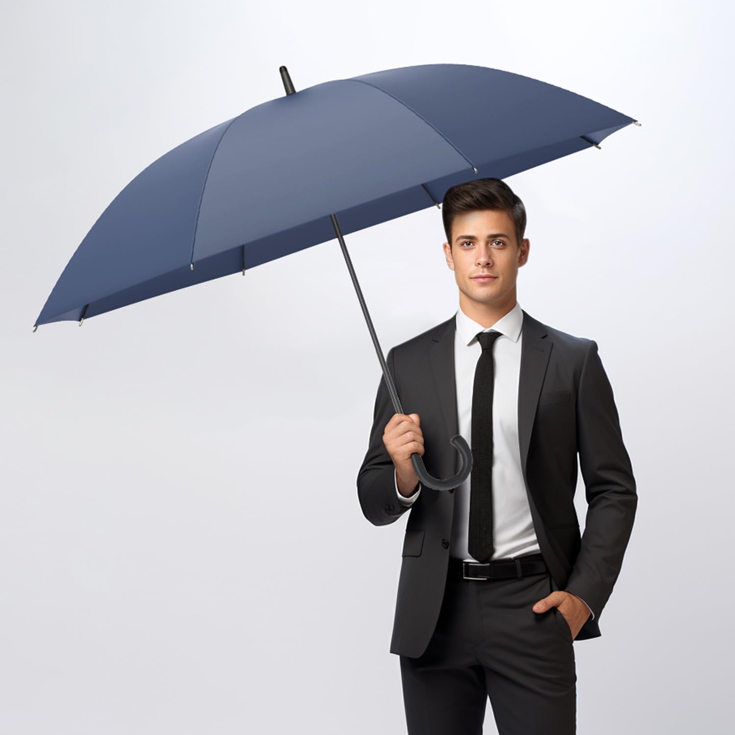 Paraguas Para Hombre - Gran paraguas resistente al viento - Apertura Automática - Superimpermeable - Resistente a los Tifones - Protección Contra la Lluvia para la Temporada de Lluvias