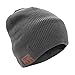 soundbot SB210-GRY/GRY HD Stereo Bluetooth 4.1 Wireless Smart Beanie Headset Musical Knit Headphone Speaker Hat Speakerphone Cap,built-in Mic (Gry)