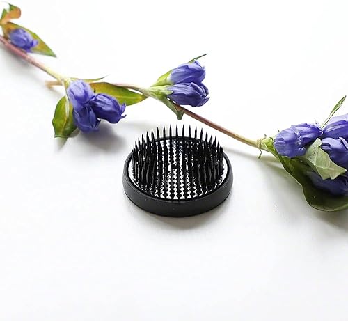 Miniatura 6 de Wazakura Ikebana Kenzan - Rana de alfiler de flores, hecha en Japón, herramienta de organización floral, redonda, 2.4 pulgadas (2.402 in), color