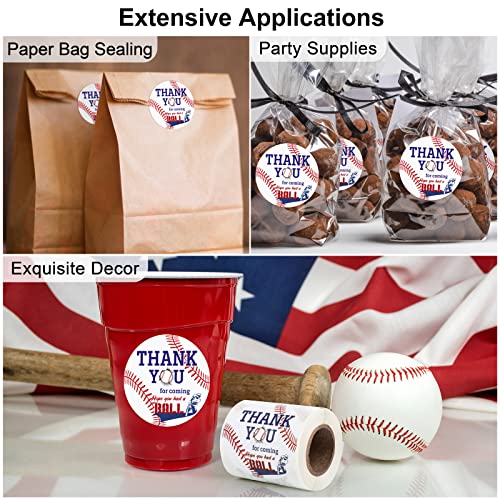 Durony 144 Pieces Baseball Stickers, Baseball Theme Party Decorations 2 Inch Scrapbook Stickers For Water Bottle, Craft, Baseball Party Supplies #TOP6