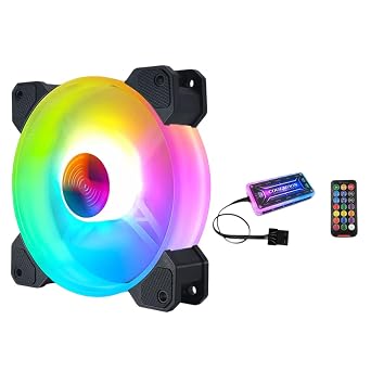 مروحة تبريد RGB مقاس 120 مم لهيكل سطح المكتب ومبرد لإكسسوارات الكمبيوتر المنزلية Coolmoon الجديدة لعام 2025، مكون إلكتروني عالي الموثوقية، دقيق، أداء مستقر