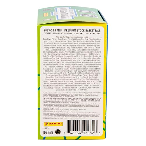 2023-24 Panini Premium Stock Basketball Trading Cards Blaster Box - Image 5