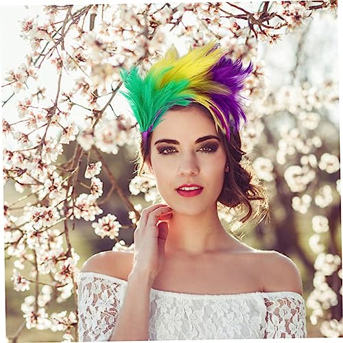 Fascinator plumes bandeau confortable pour soirée à thème - 3